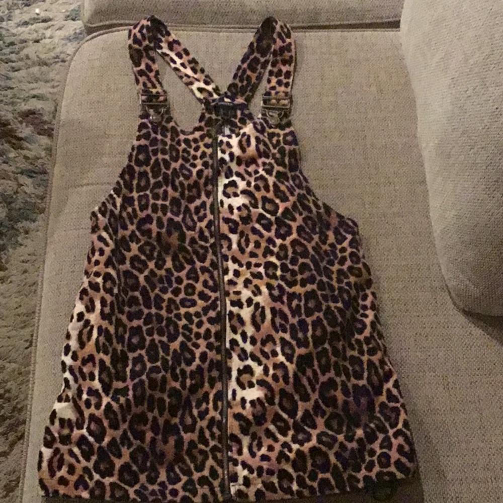 Forever 21 Medium cheetah overall dress